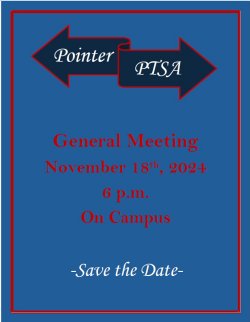 PTSA Meeting November 18th 6pm